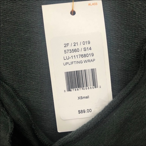 Lucy Uplifting Wrap Drape Front Top XS - Picture 6 of 9